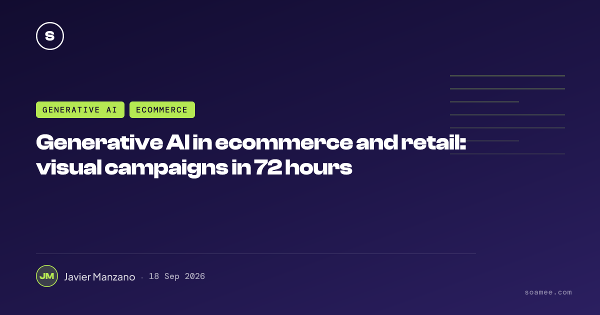 Generative AI in ecommerce and retail: visual campaigns in 72 hours