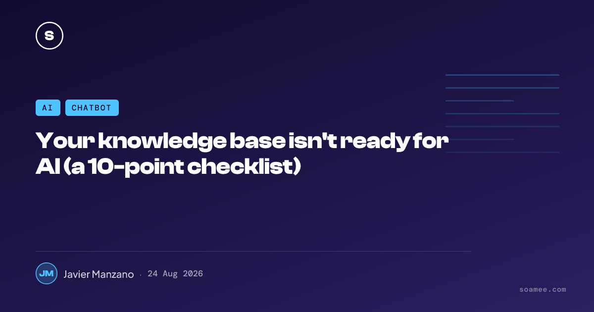 Your knowledge base isn't ready for AI (a 10-point checklist)