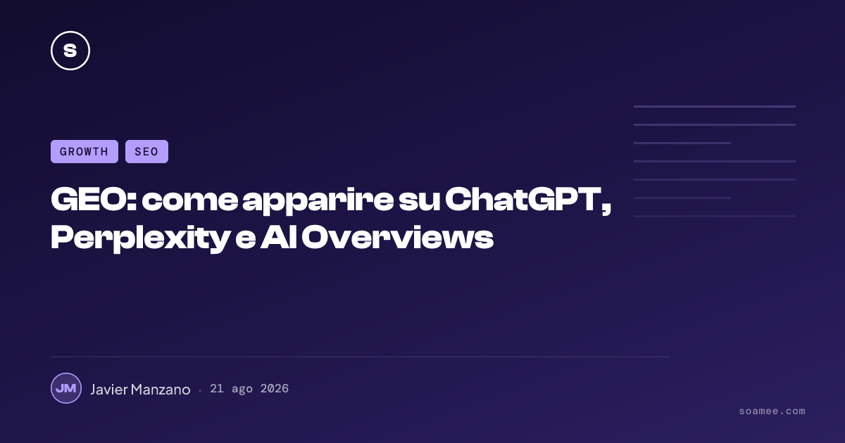 GEO: come apparire su ChatGPT, Perplexity e AI Overviews